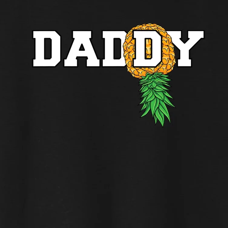 Upside Down Pineapple Swinger Daddy Men Women's Crop Top Tee