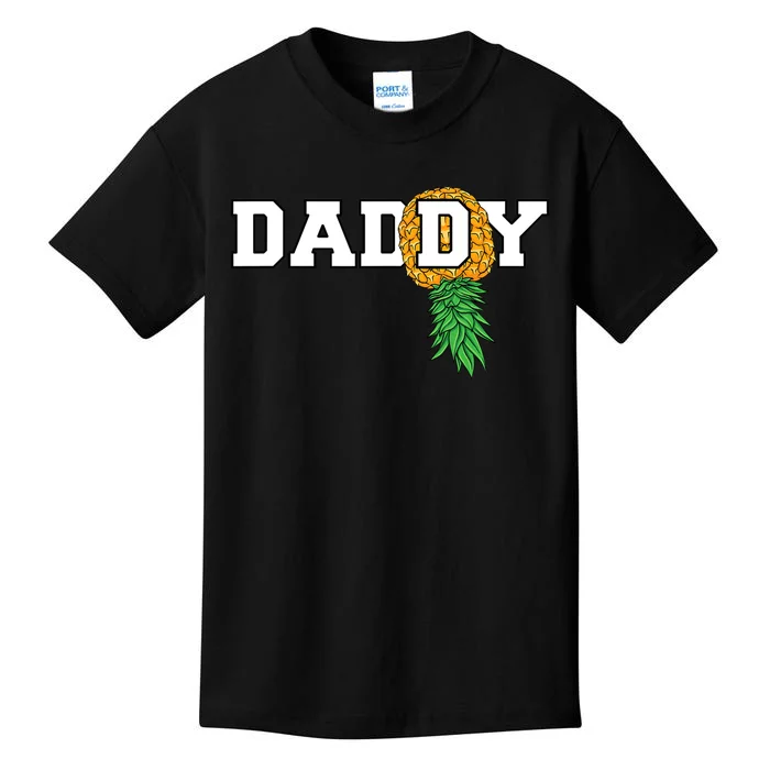 Upside Down Pineapple Swinger Daddy Men Kids T-Shirt