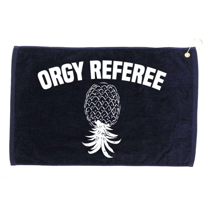 Upside Down Pineapple Group Sex Orgy Referee Swingers Grommeted Golf Towel