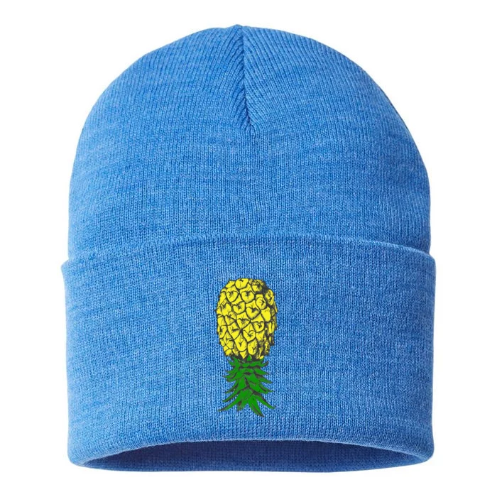 Upside Down Pineapple Gift Sustainable Knit Beanie