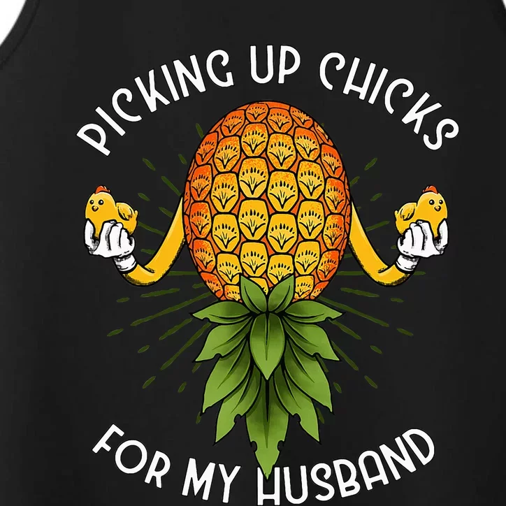 Upside Down Pineapple Swinger Wife Performance Tank