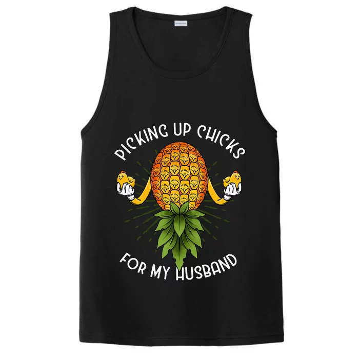 Upside Down Pineapple Swinger Wife Performance Tank