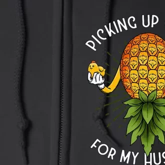 Upside Down Pineapple Swinger Wife Full Zip Hoodie