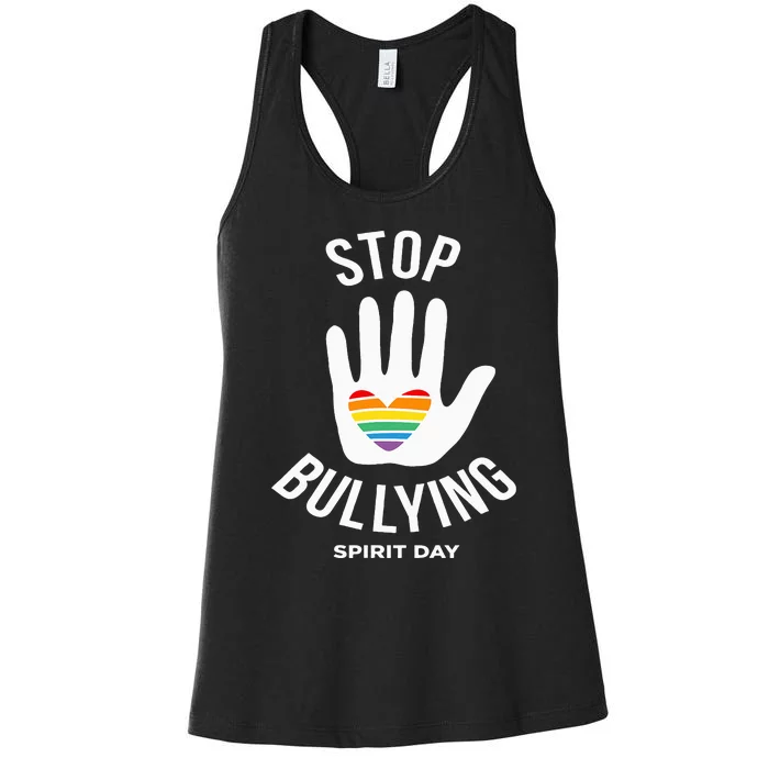 Unity Day Purple  Anti Bullying Stop Bullying Spirit Day Women's Racerback Tank