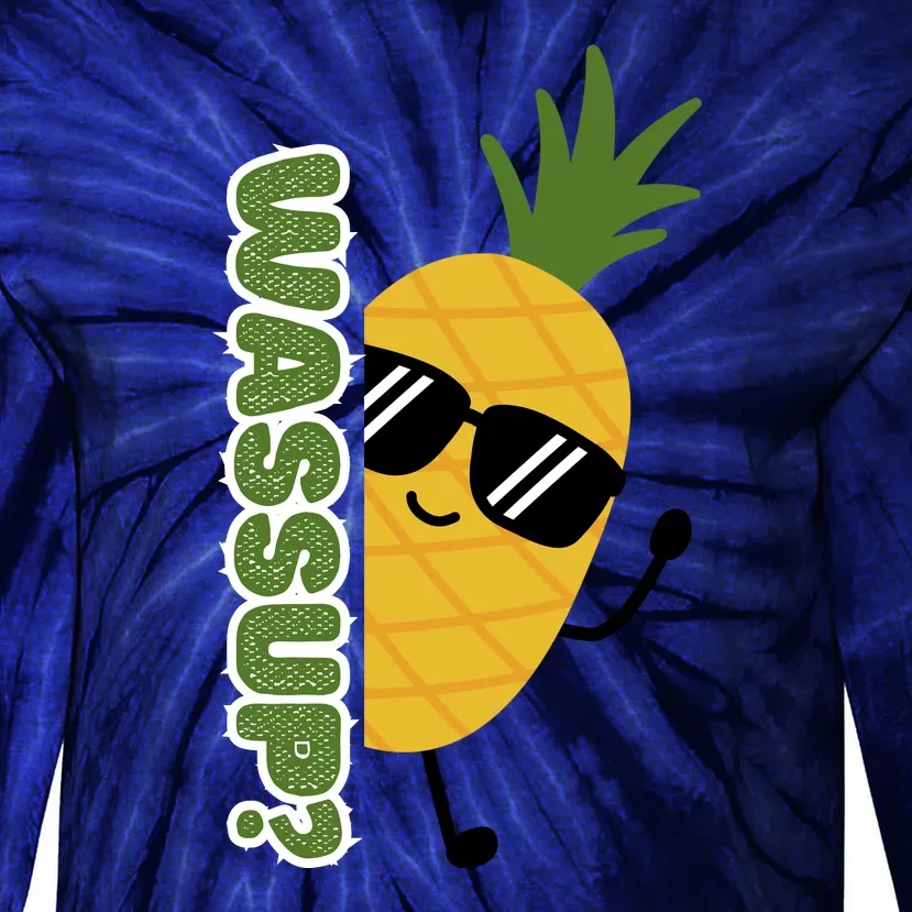 Upside Down Pineapple Tie-Dye Long Sleeve Shirt