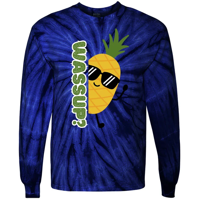 Upside Down Pineapple Tie-Dye Long Sleeve Shirt