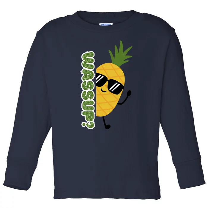 Upside Down Pineapple Toddler Long Sleeve Shirt