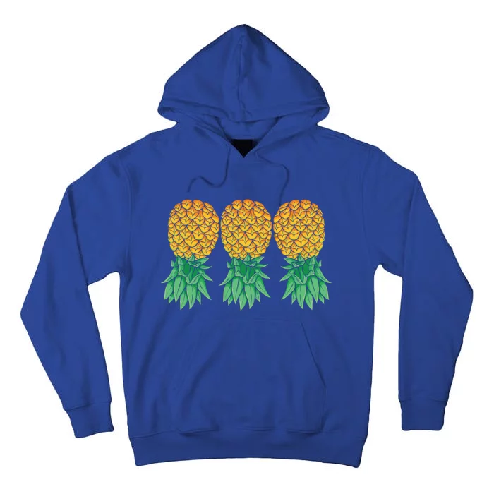 Upside Down Pineapples Gift Polyamory And Polyamorous Cute Gift Tall Hoodie