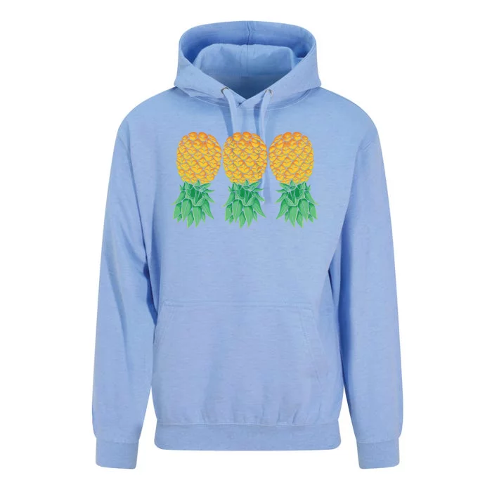 Upside Down Pineapples Gift Polyamory And Polyamorous Cute Gift Unisex Surf Hoodie