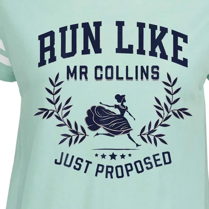 Unique Design Run Like Mr Collins Just Proposed Enza Ladies Jersey Football T-Shirt