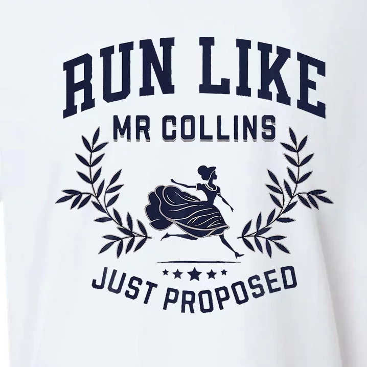 Unique Design Run Like Mr Collins Just Proposed Sueded Cloud Jersey T-Shirt