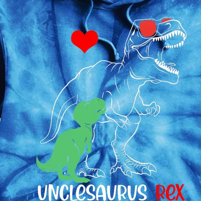 Unclesaurus Daddy Rex Autism Awareness Proud Dad Great Gift Tie Dye Hoodie