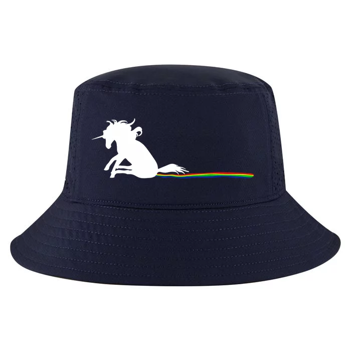 Unicorn Dragging Rainbows- Funny Adults Gifts Cool Comfort Performance Bucket Hat