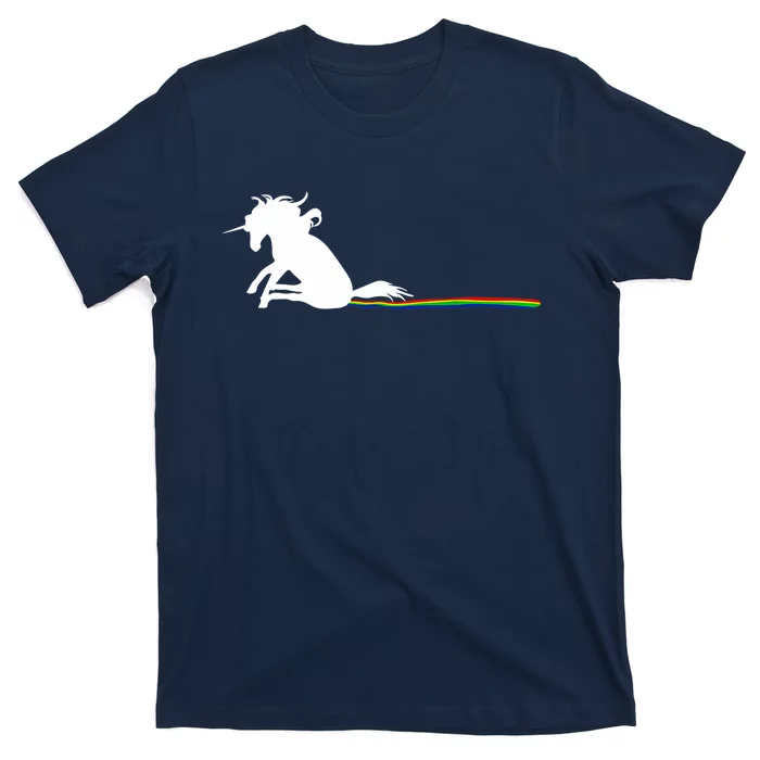 Unicorn Dragging Rainbows- Funny Adults Gifts T-Shirt