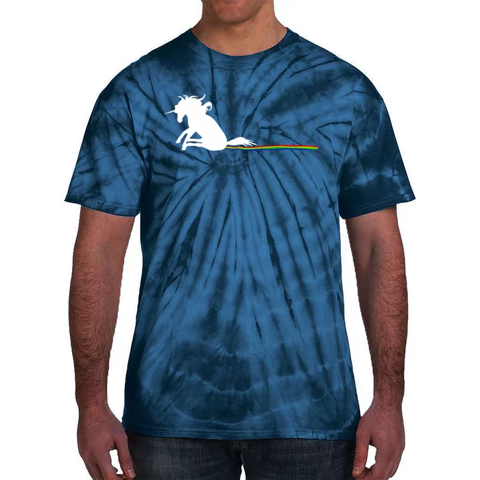 Unicorn Dragging Rainbows- Funny Adults Gifts Tie-Dye T-Shirt