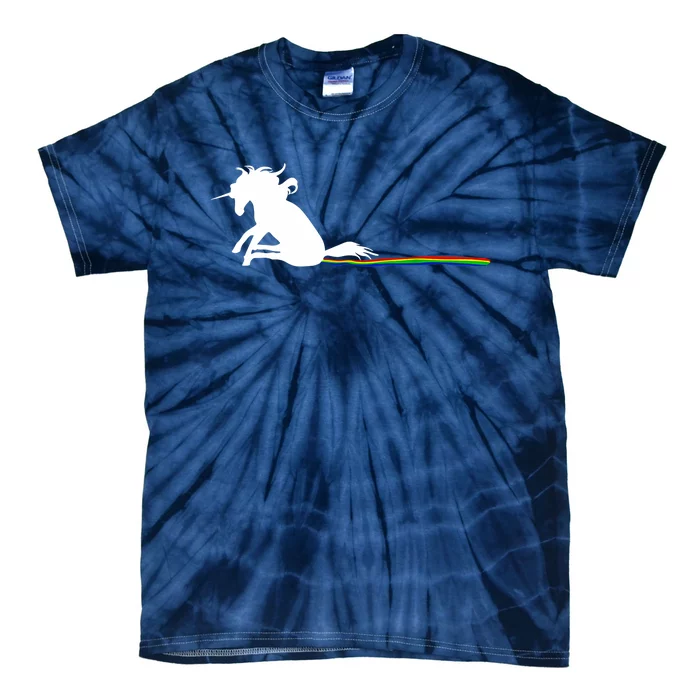 Unicorn Dragging Rainbows- Funny Adults Gifts Tie-Dye T-Shirt