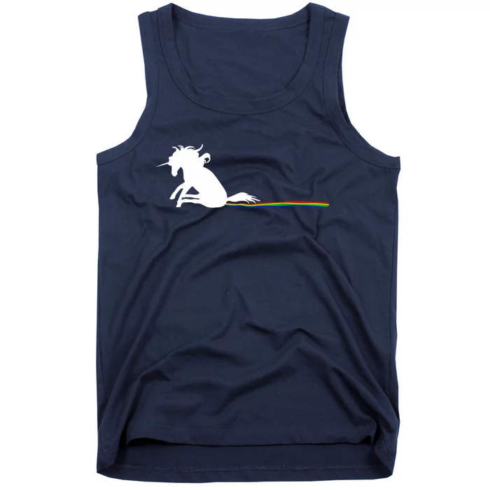 Unicorn Dragging Rainbows- Funny Adults Gifts Tank Top