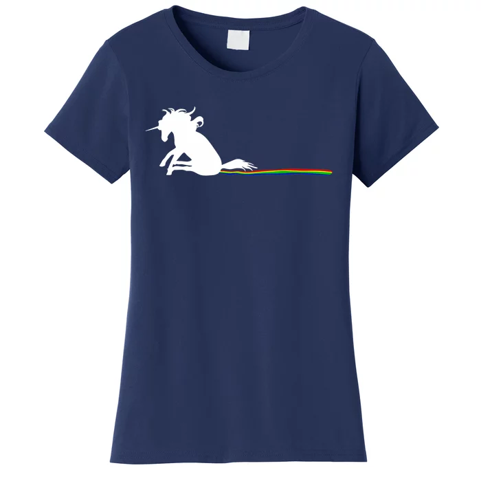 Unicorn Dragging Rainbows- Funny Adults Gifts Women's T-Shirt