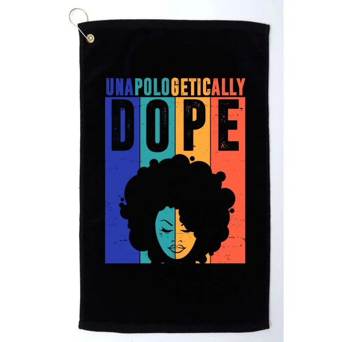 Unapologetically Dope Retro Colorful Platinum Collection Golf Towel