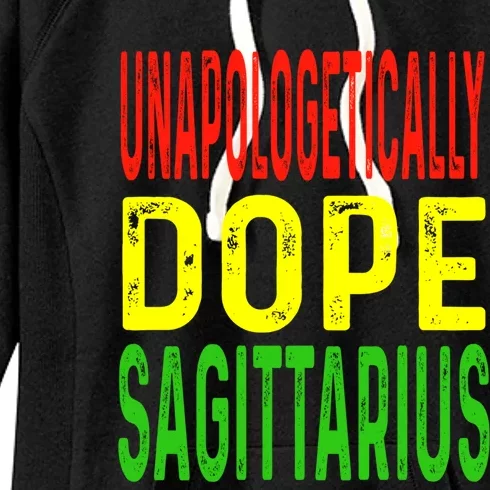 Unapologetically Dope Sagittarius Astrology Zodiac Sign Meaningful Gift Women's Fleece Hoodie