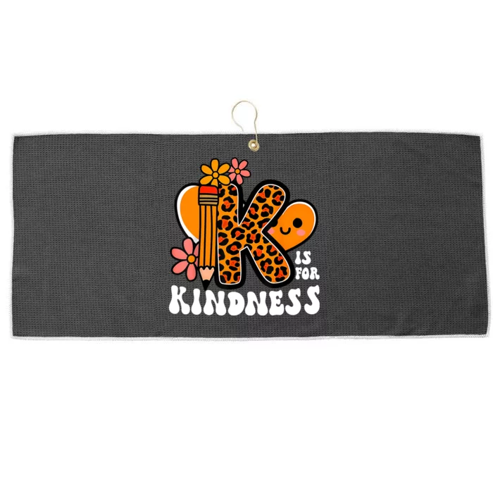 Unity Day Kindness Teacher Be Kind Large Microfiber Waffle Golf Towel