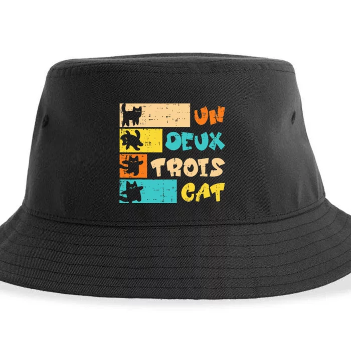 Un Deux Trois Cat French Sustainable Bucket Hat