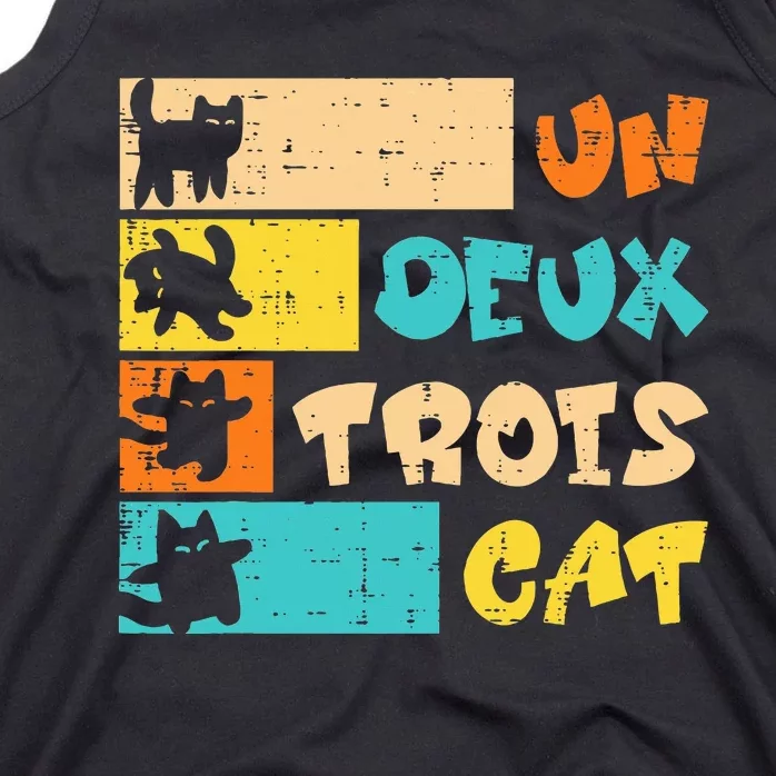 Un Deux Trois Cat French Tank Top