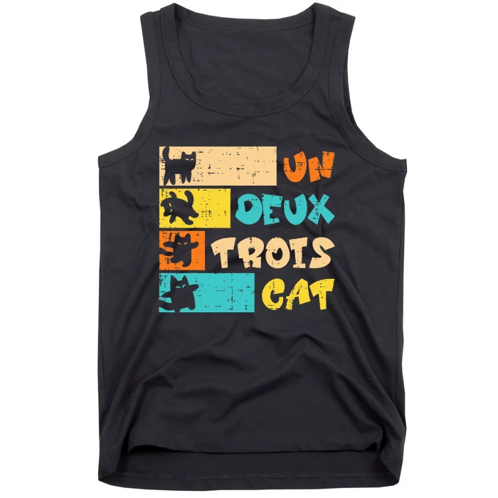 Un Deux Trois Cat French Tank Top