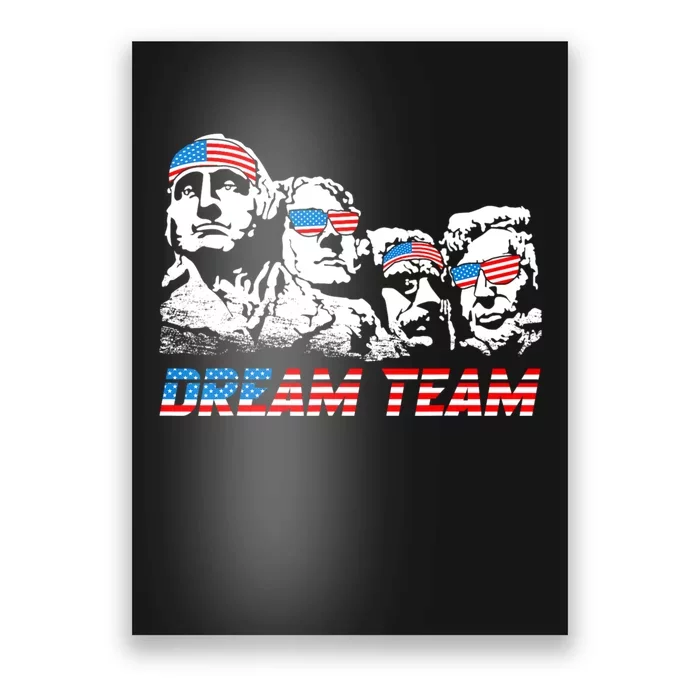 USA Dream Team Patriotic American Usa Flag 4th Of July Poster