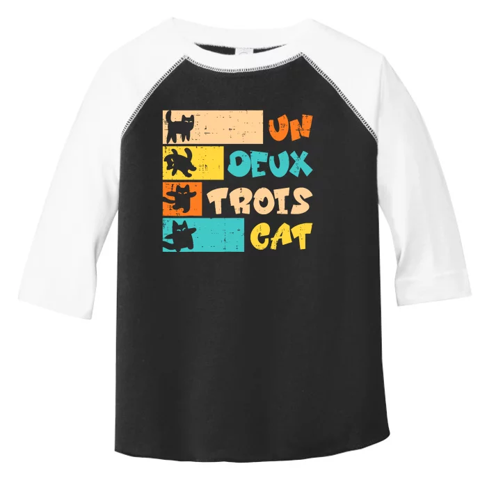 Un Deux Trois Cat French Retro Boy Teen Toddler Fine Jersey T-Shirt