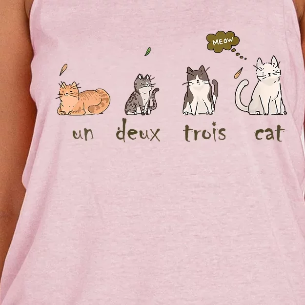 Un Deux Trois Cat Women's Knotted Racerback Tank