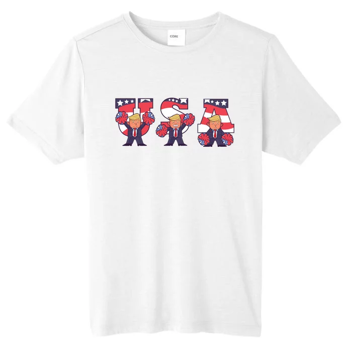 USA Donald Trump Cheer Cartoon ChromaSoft Performance T-Shirt