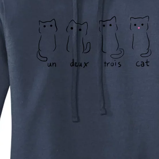 Un Deux Trois Cat Women's Pullover Hoodie