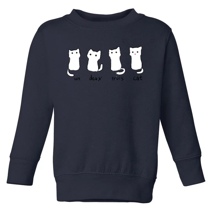 Un Deux Trois Cat Toddler Sweatshirt