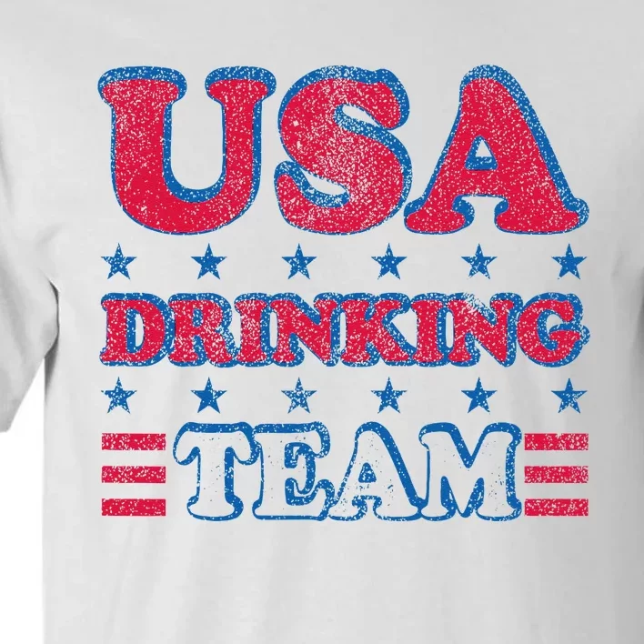 USA Drinking Team 4th Of July Independence Day Drunk Funny Tall T-Shirt