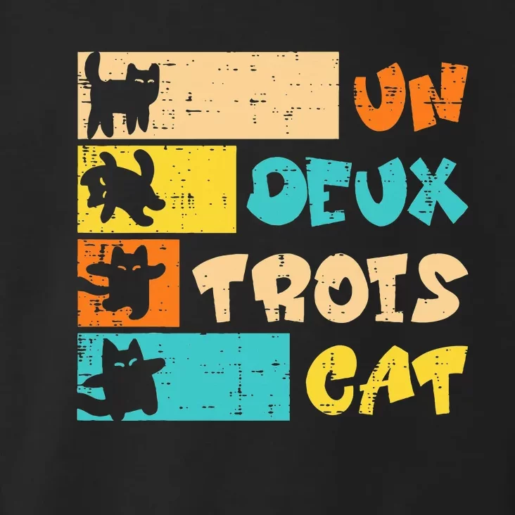 Un Deux Trois Cat French Retro Toddler Hoodie