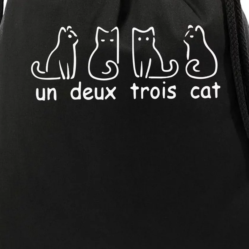 Un Deux Trois Cat Drawstring Bag