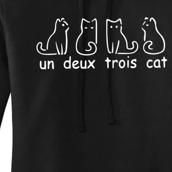 Un Deux Trois Cat Women's Pullover Hoodie