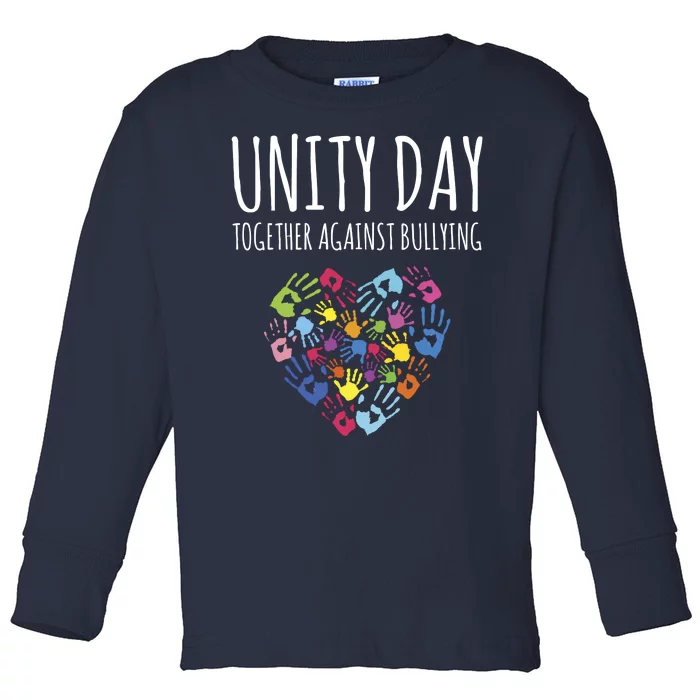 Unity Day Together Against Bullying Toddler Long Sleeve Shirt