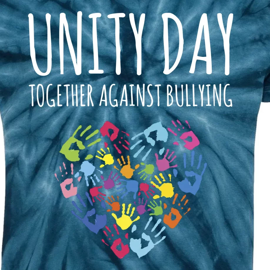 Unity Day Together Against Bullying Kids Tie-Dye T-Shirt