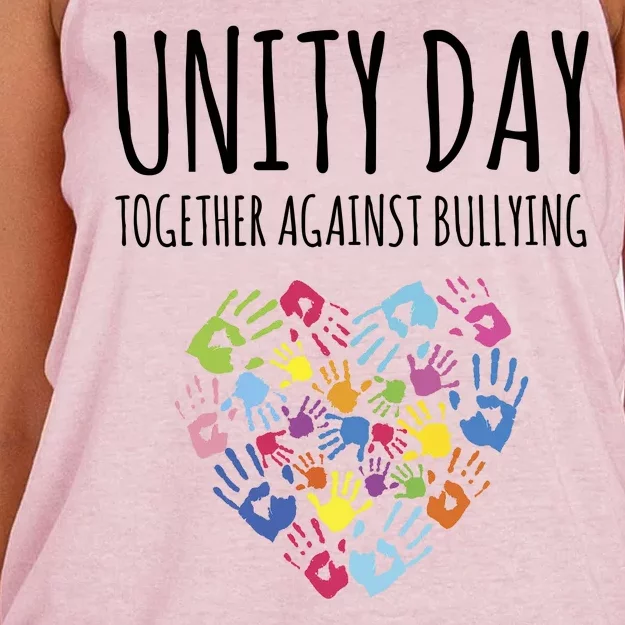 Unity Day Together Against Bullying Women's Knotted Racerback Tank