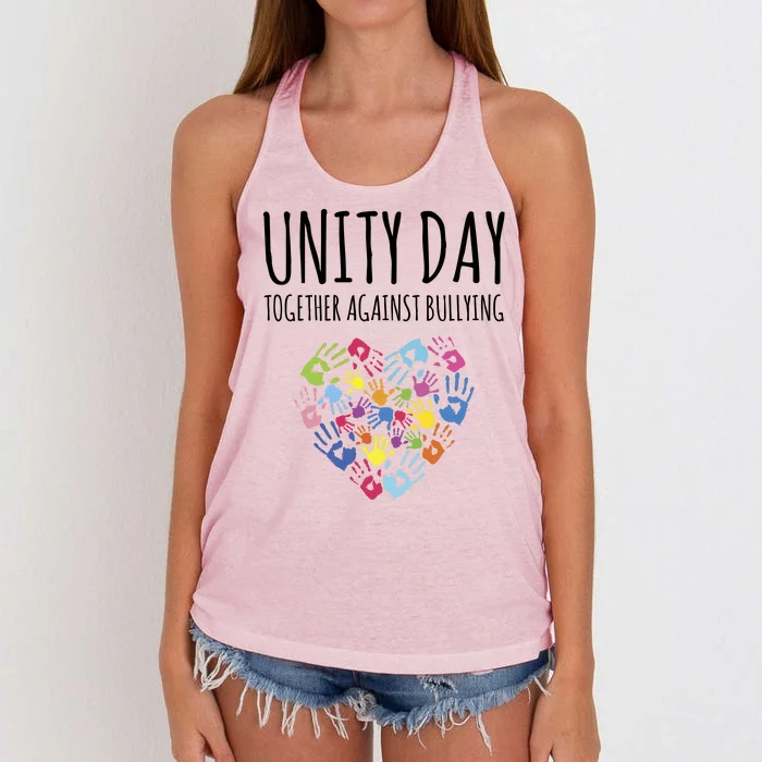 Unity Day Together Against Bullying Women's Knotted Racerback Tank