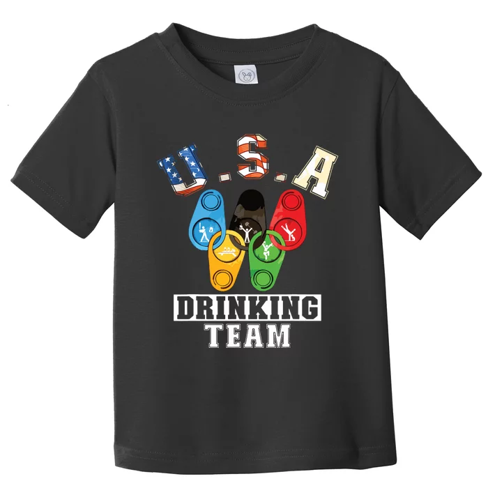 Usa Drinking Team Beer Drinking Team Toddler T-Shirt