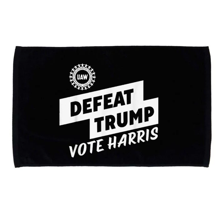 Uaw Defeat Trump Is A Scap Vote Harris Microfiber Hand Towel