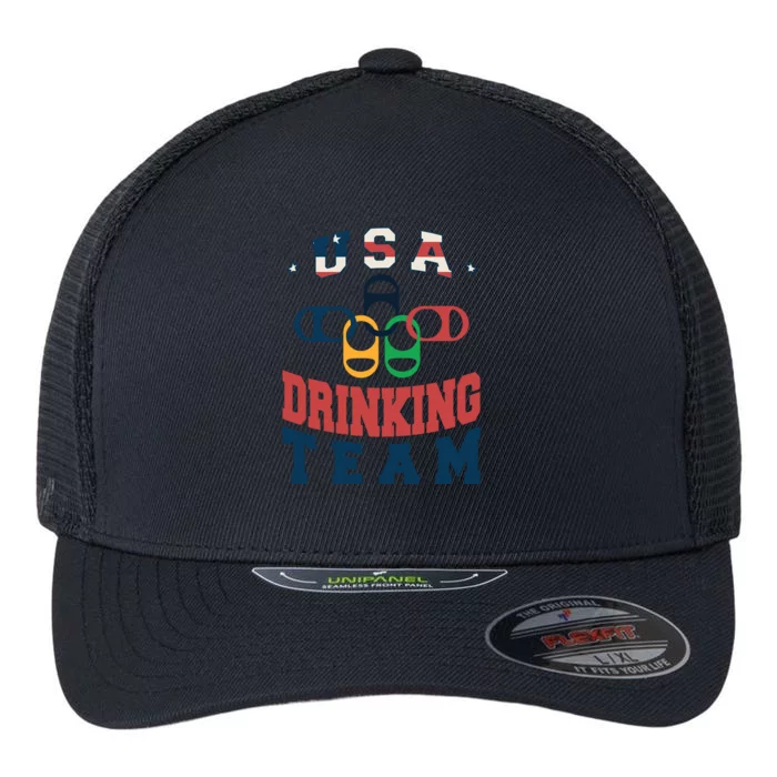 USA Drinking Team Olympics Flexfit Unipanel Trucker Cap