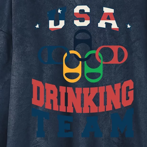 USA Drinking Team Olympics Hooded Wearable Blanket