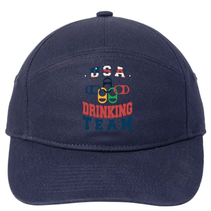 USA Drinking Team Olympics 7-Panel Snapback Hat