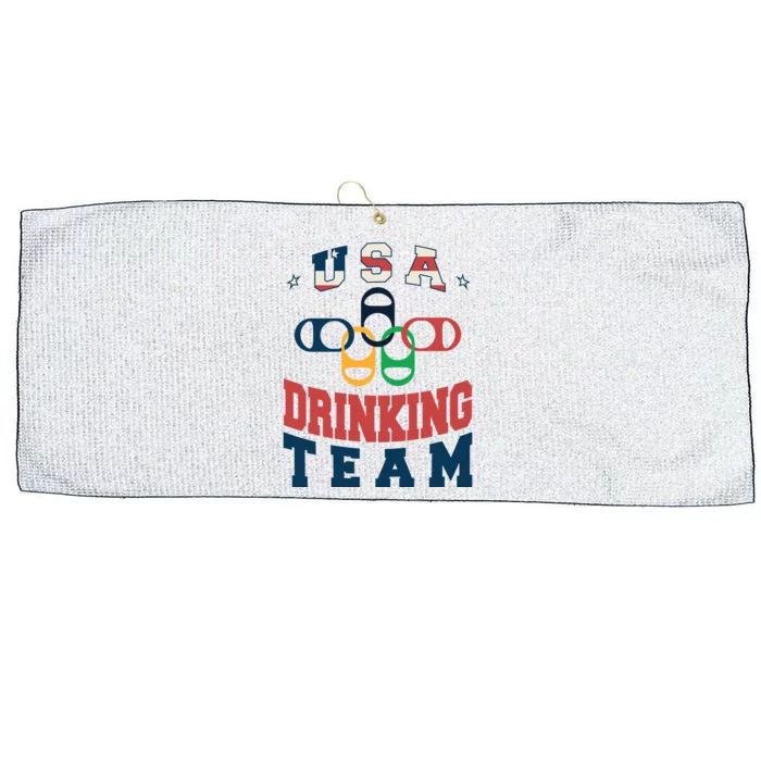 USA Drinking Team Olympics Large Microfiber Waffle Golf Towel