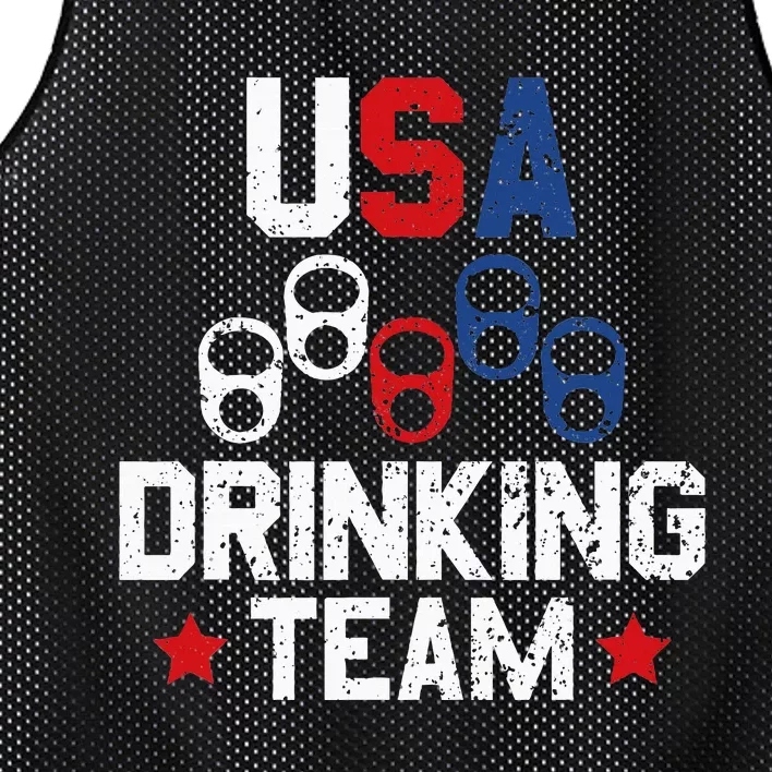 Usa Drinking Team Flag Mesh Reversible Basketball Jersey Tank