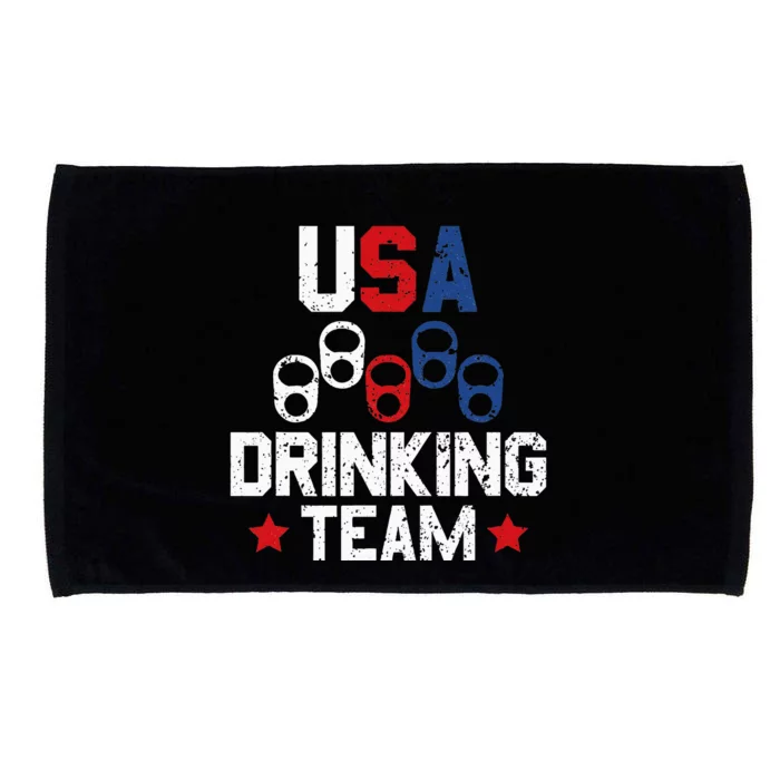 Usa Drinking Team Flag Microfiber Hand Towel